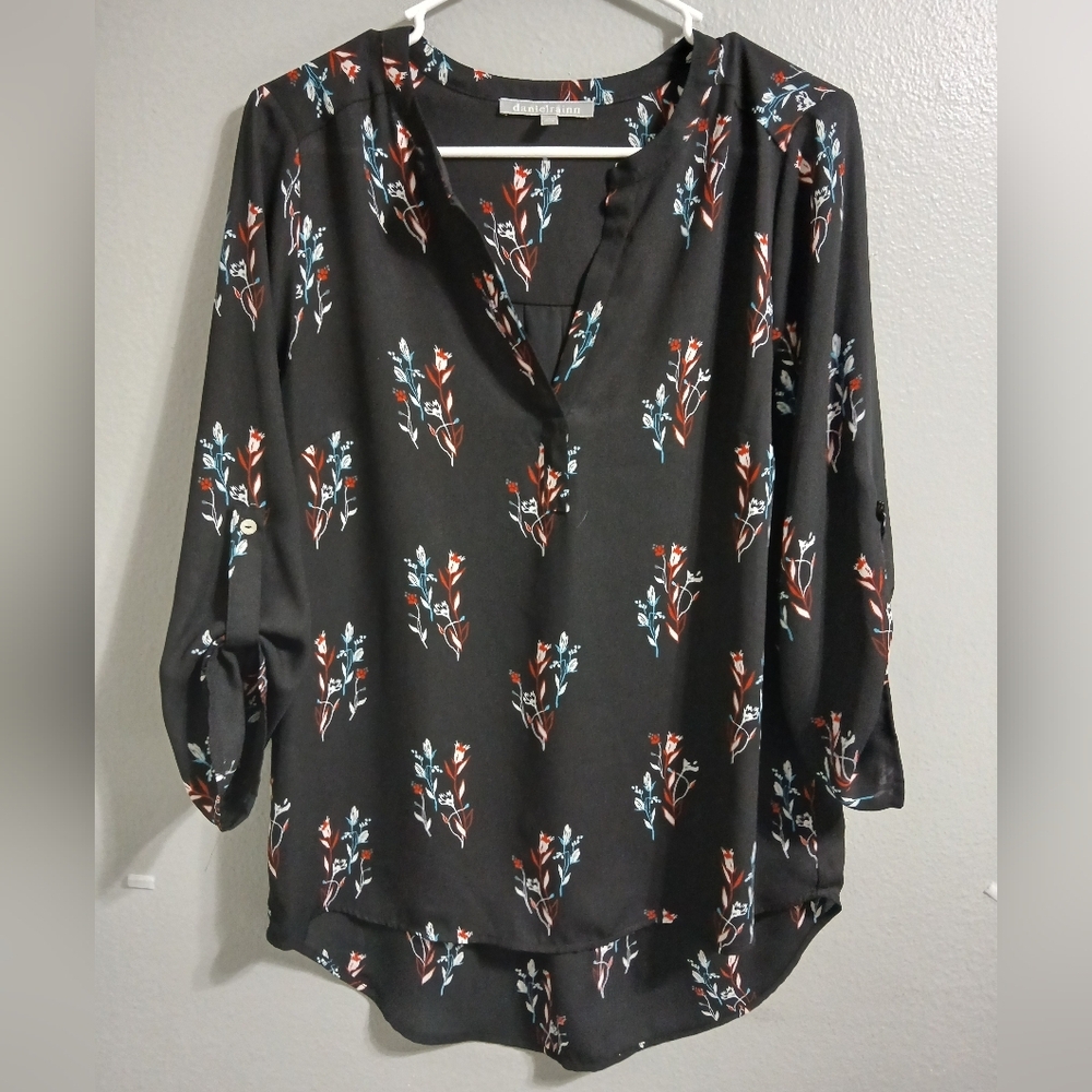 Floral Black Blouse - Picture 3 of 13